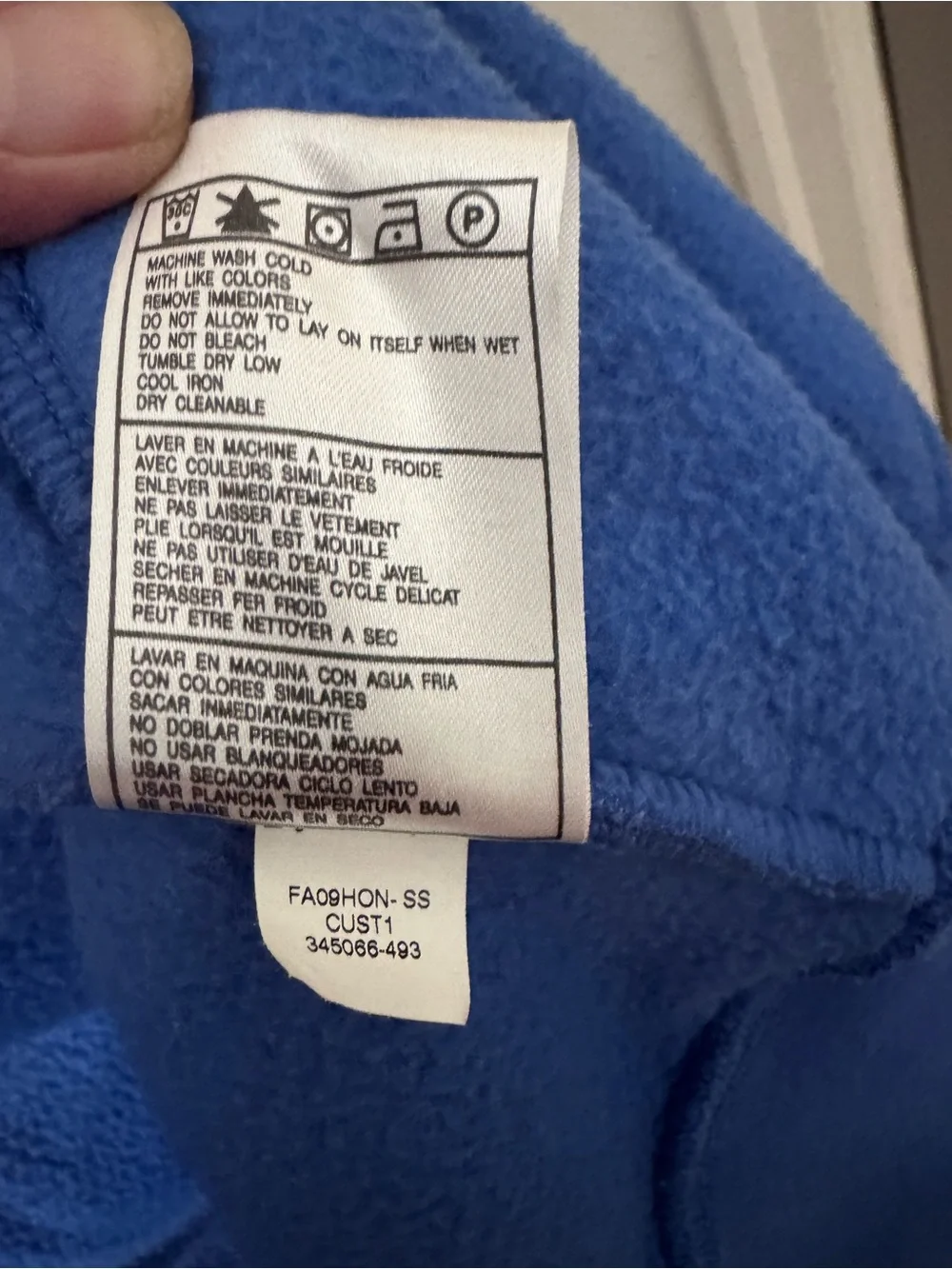 Vintage Jordan Men’s Blue Full-Zip Hoodie